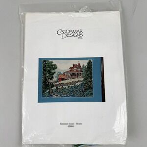 Candamar Designs Cross‎ Stitch Kit Summer Scene Sloane #50861 NEW OLD STOCK
